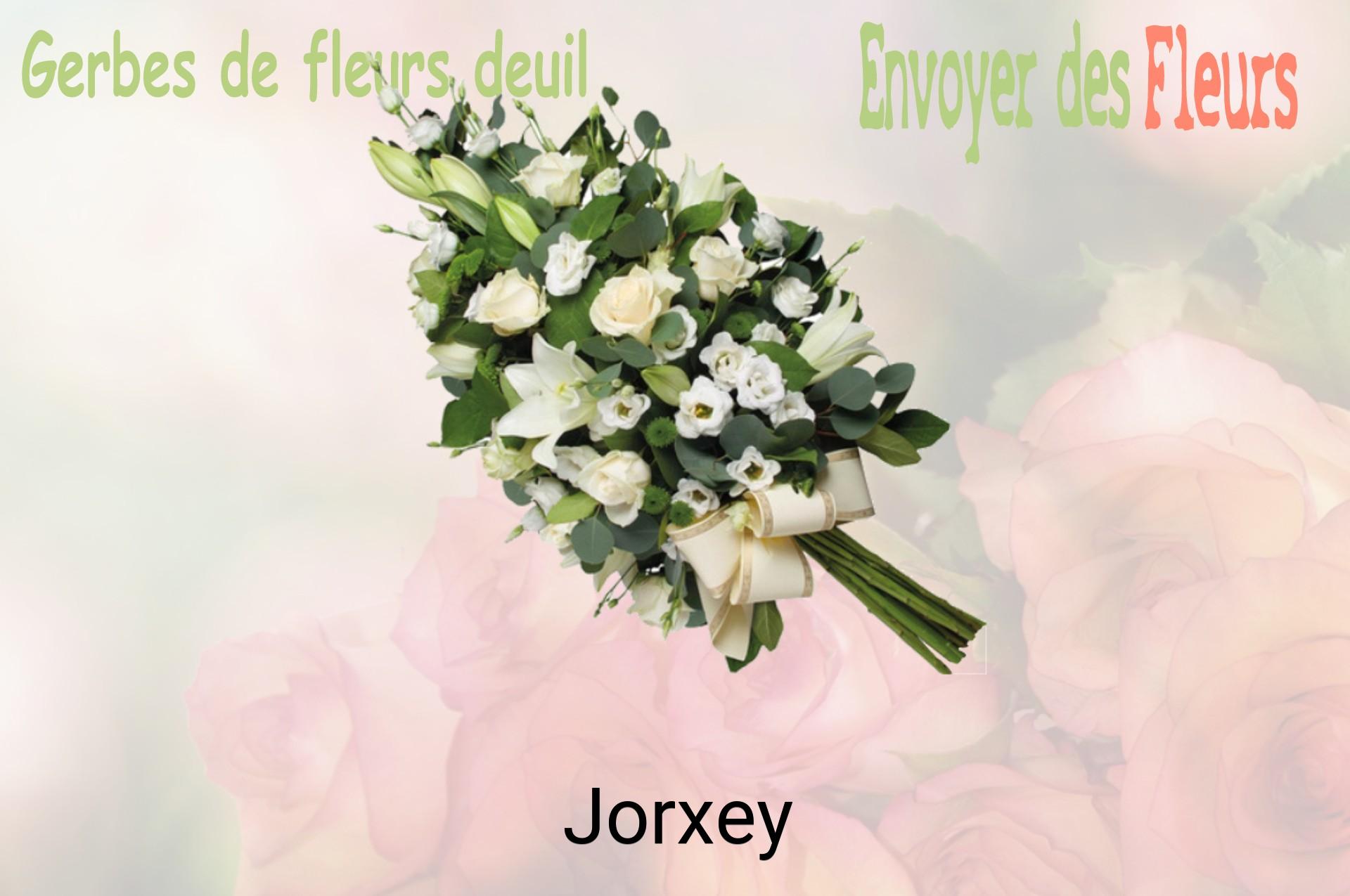Gerbe de fleurs de deuil livrée à Jorxey